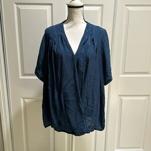 NWT Bloomchic Ruffle Sleeve Wrap Blouse